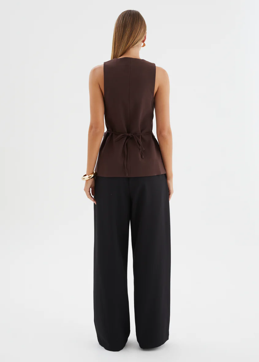 Sloane Vest - Espresso - Image 8