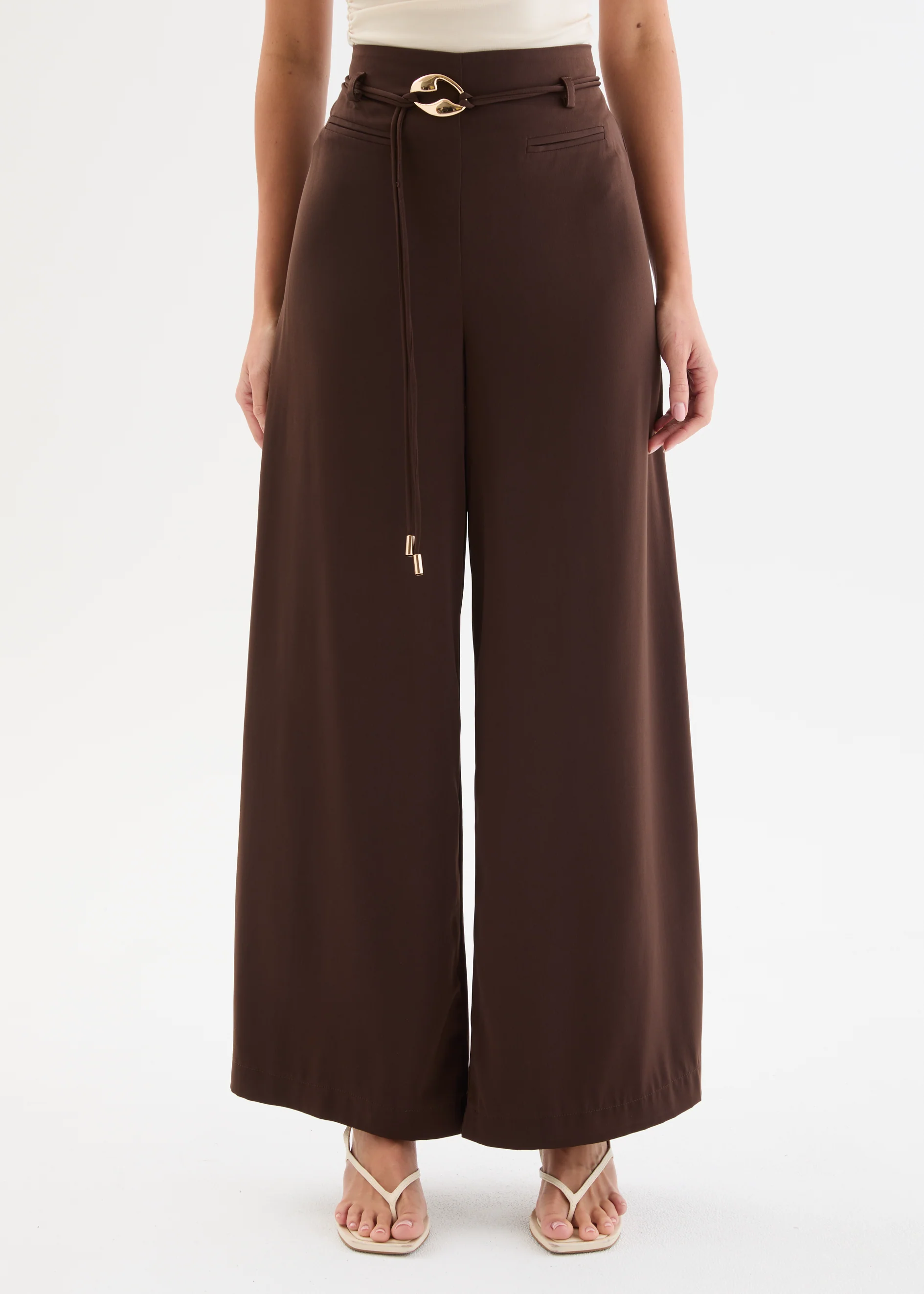 Sofie Culottes with Belt - Espresso - Image 5