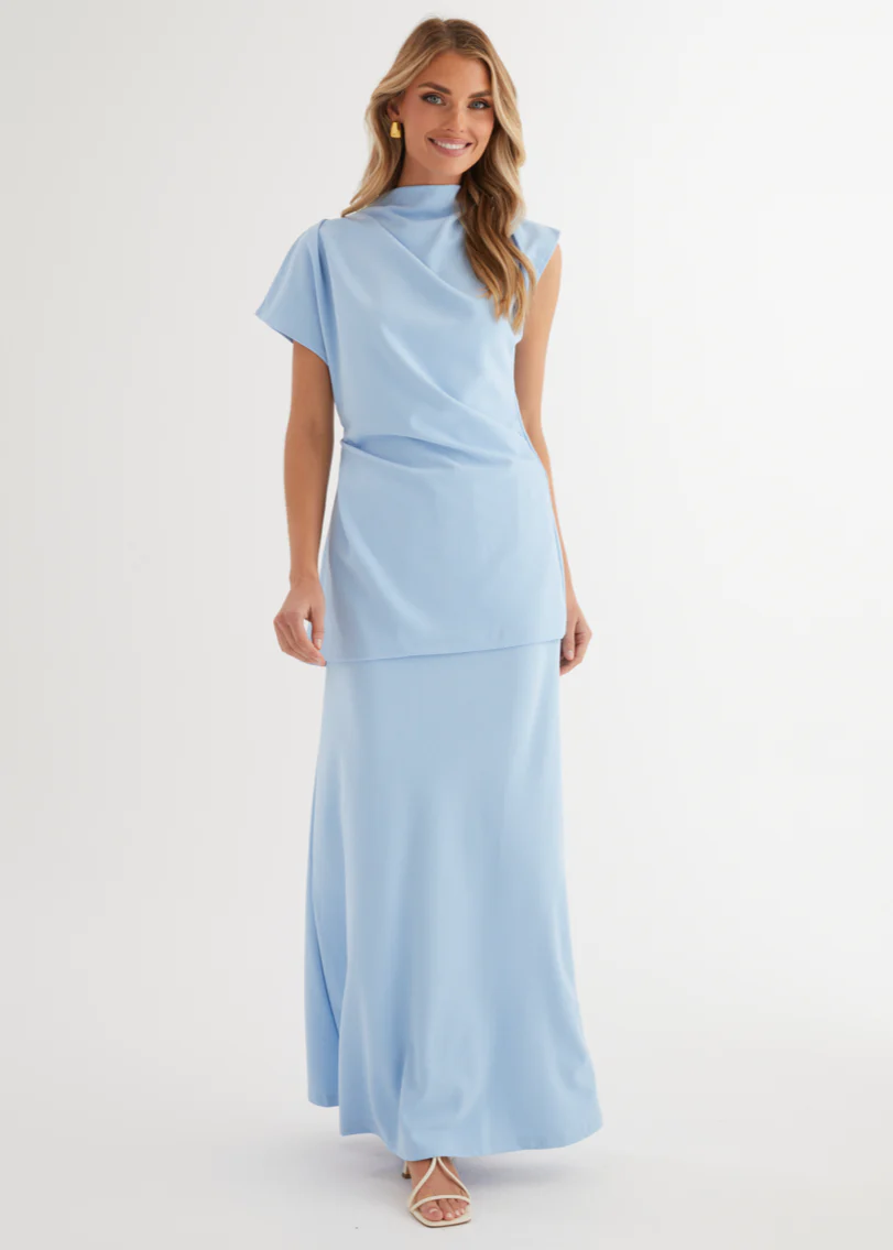 Solace Maxi Skirt - Blue - Image 3