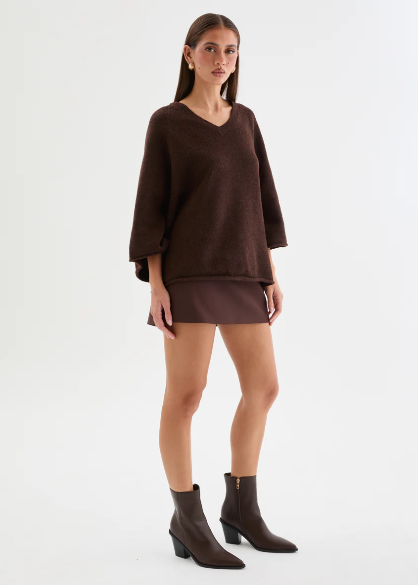 Sophia Sweater - Coffee Bean - Image 7
