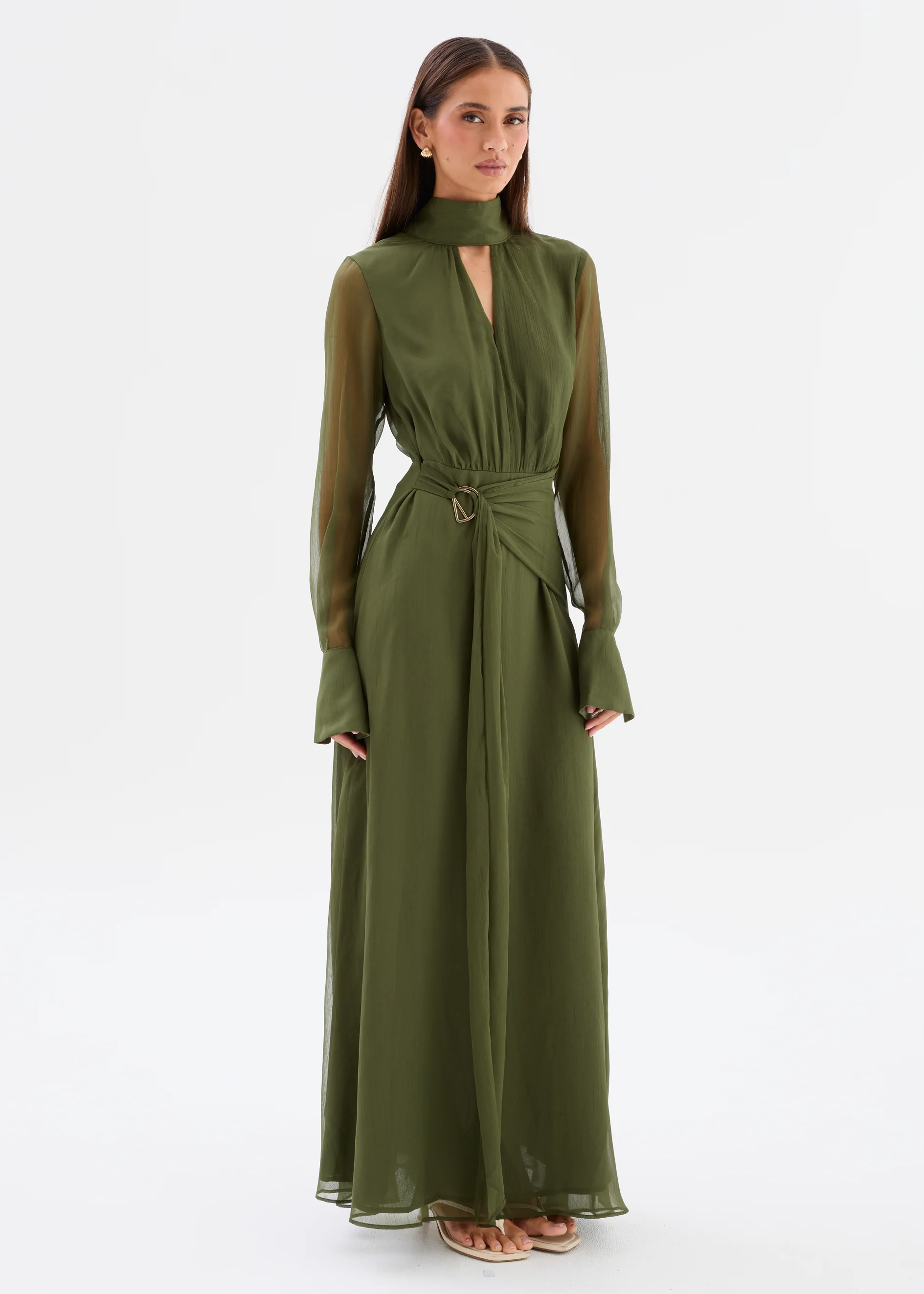 Starlett Maxi Dress - Olive - Image 7