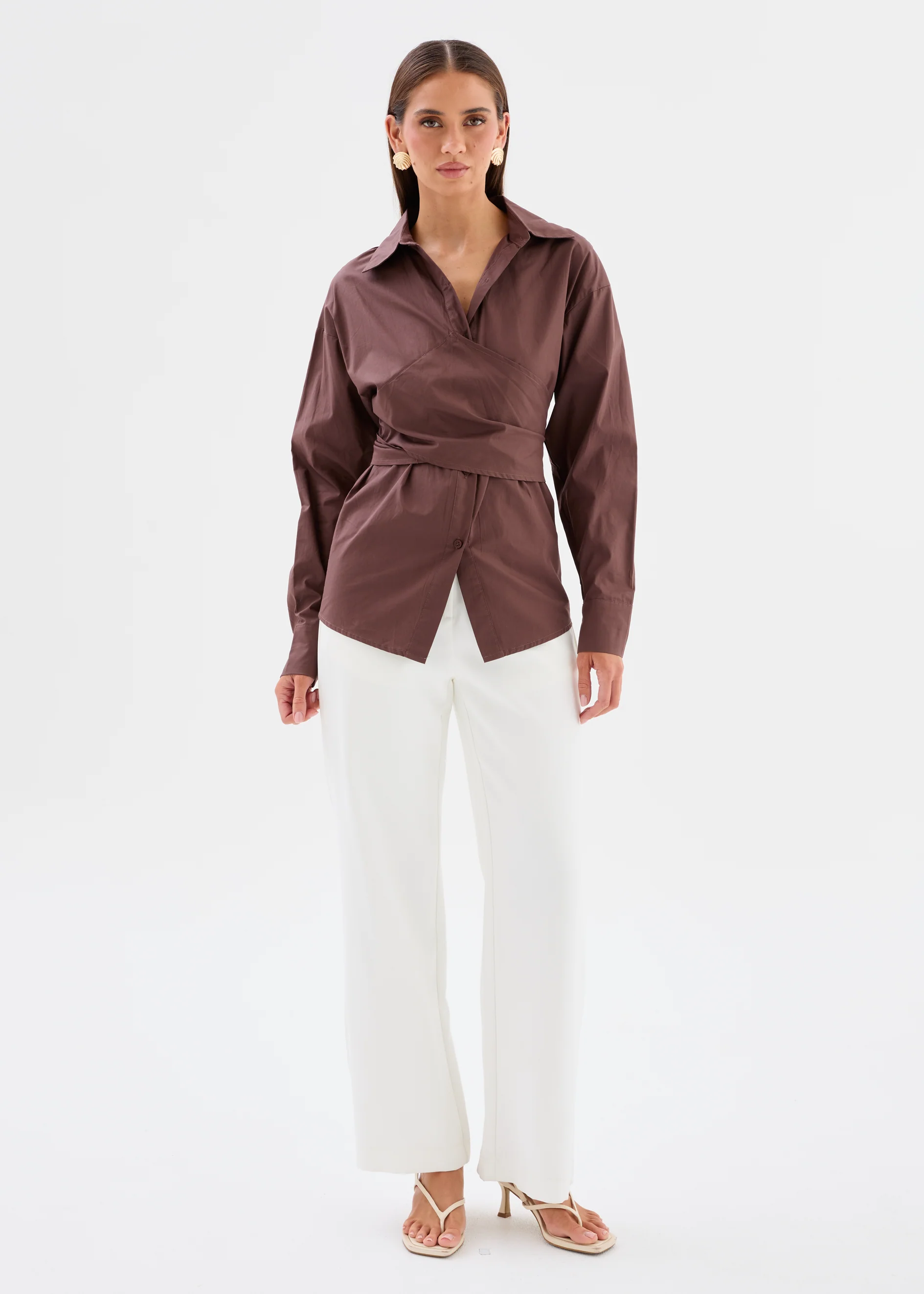 Stephany Shirt - Chocolate - Image 2