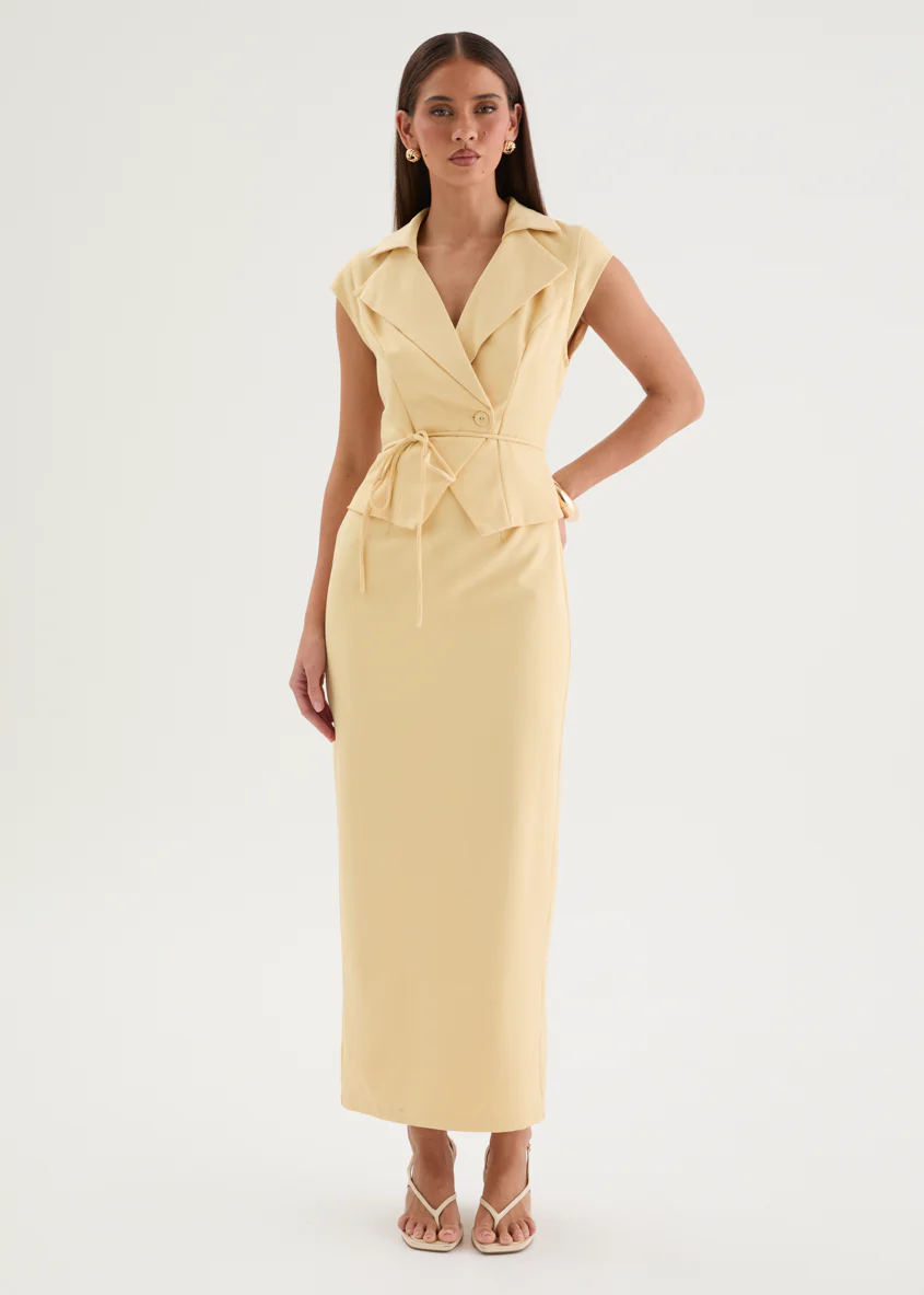 Suzzette Maxi Dress - Butter - Image 2