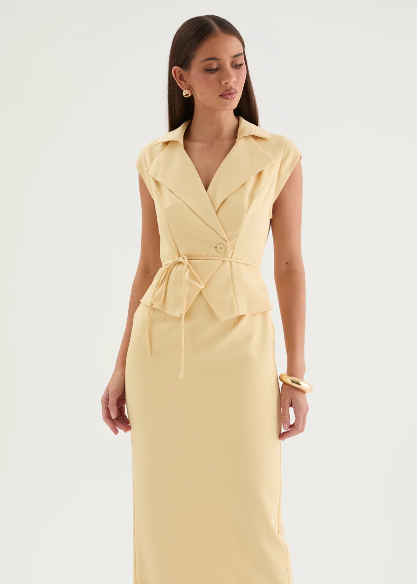 Suzzette Maxi Dress - Butter - Image 3