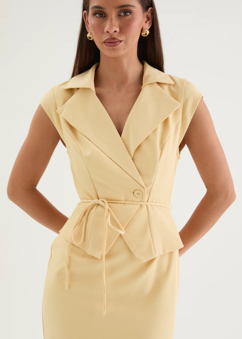 Suzzette Maxi Dress - Butter - Image 7