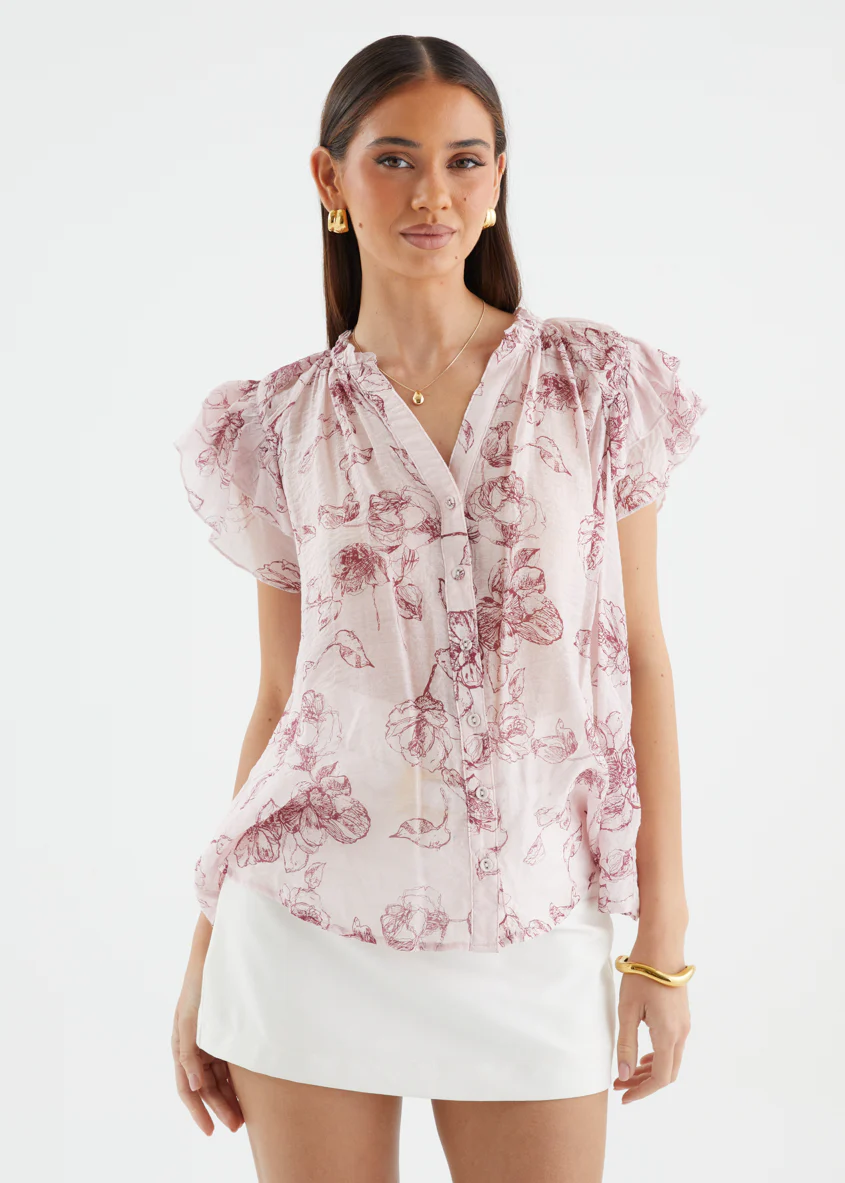 Sydea Blouse - Rose Pink - Image 3