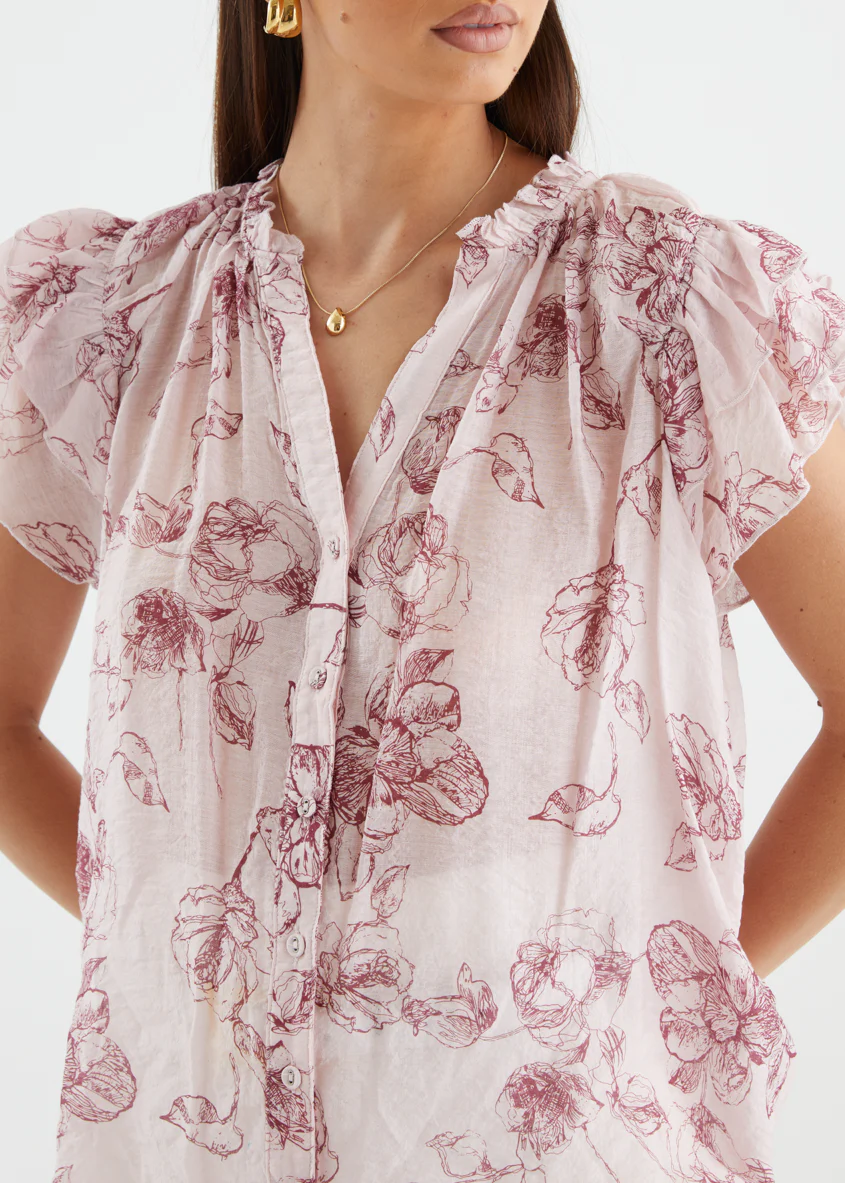 Sydea Blouse - Rose Pink - Image 8