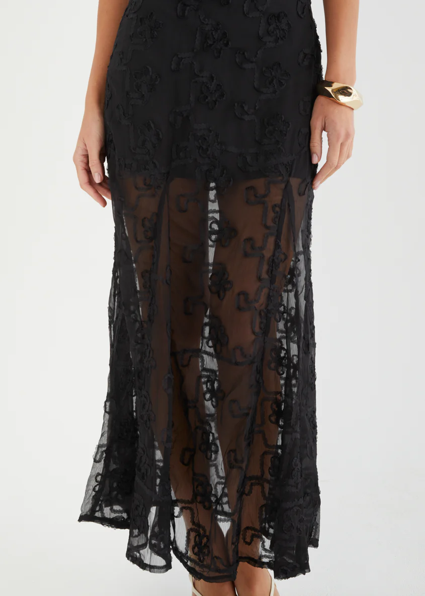 Tahnie Halter Maxi Dress - Black - Image 7