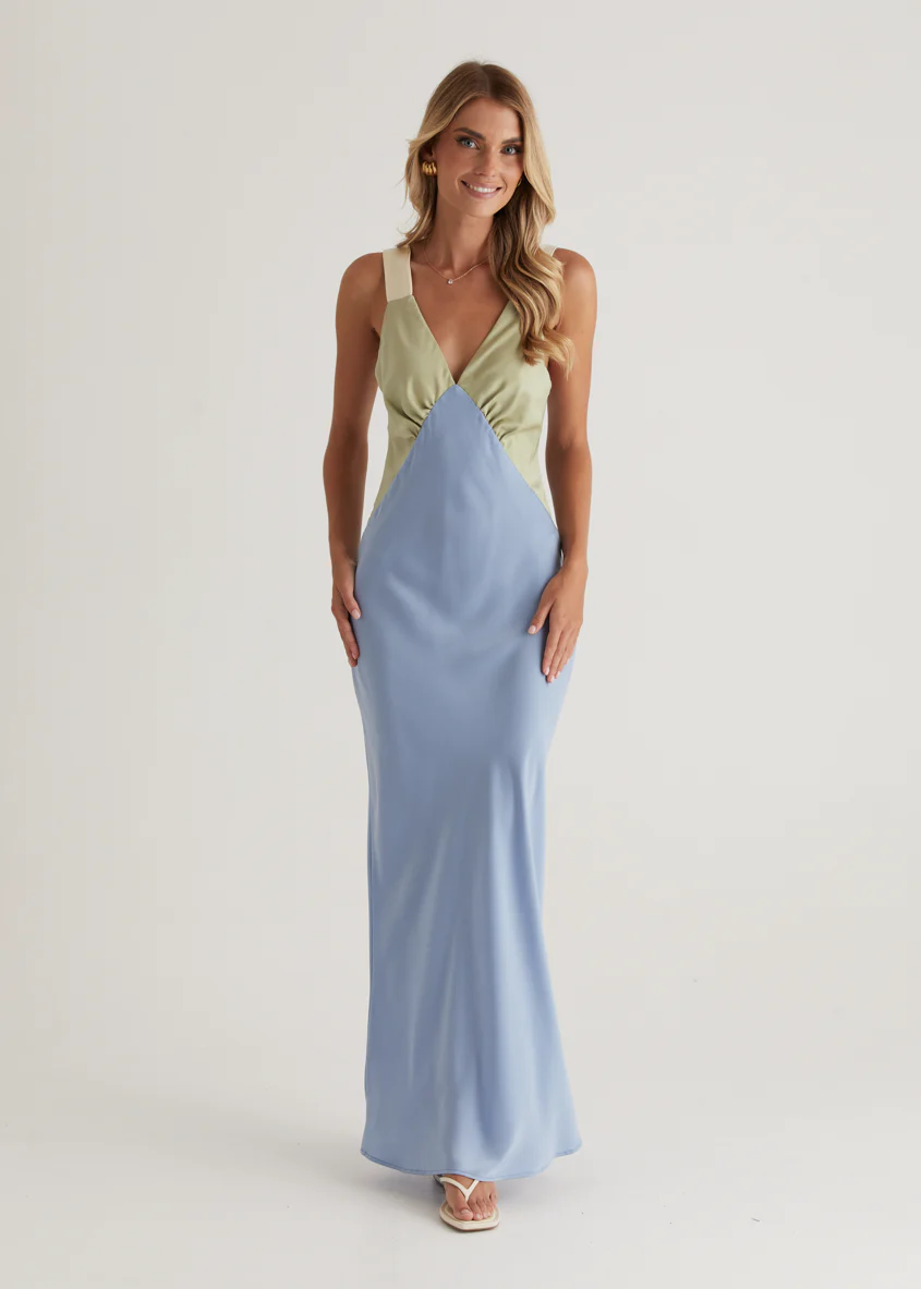 Taleena Maxi Dress - Blue Splice - Image 6