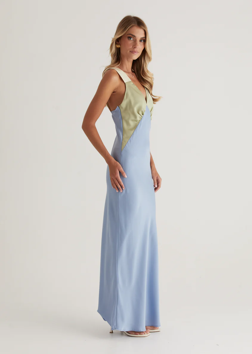 Taleena Maxi Dress - Blue Splice - Image 7