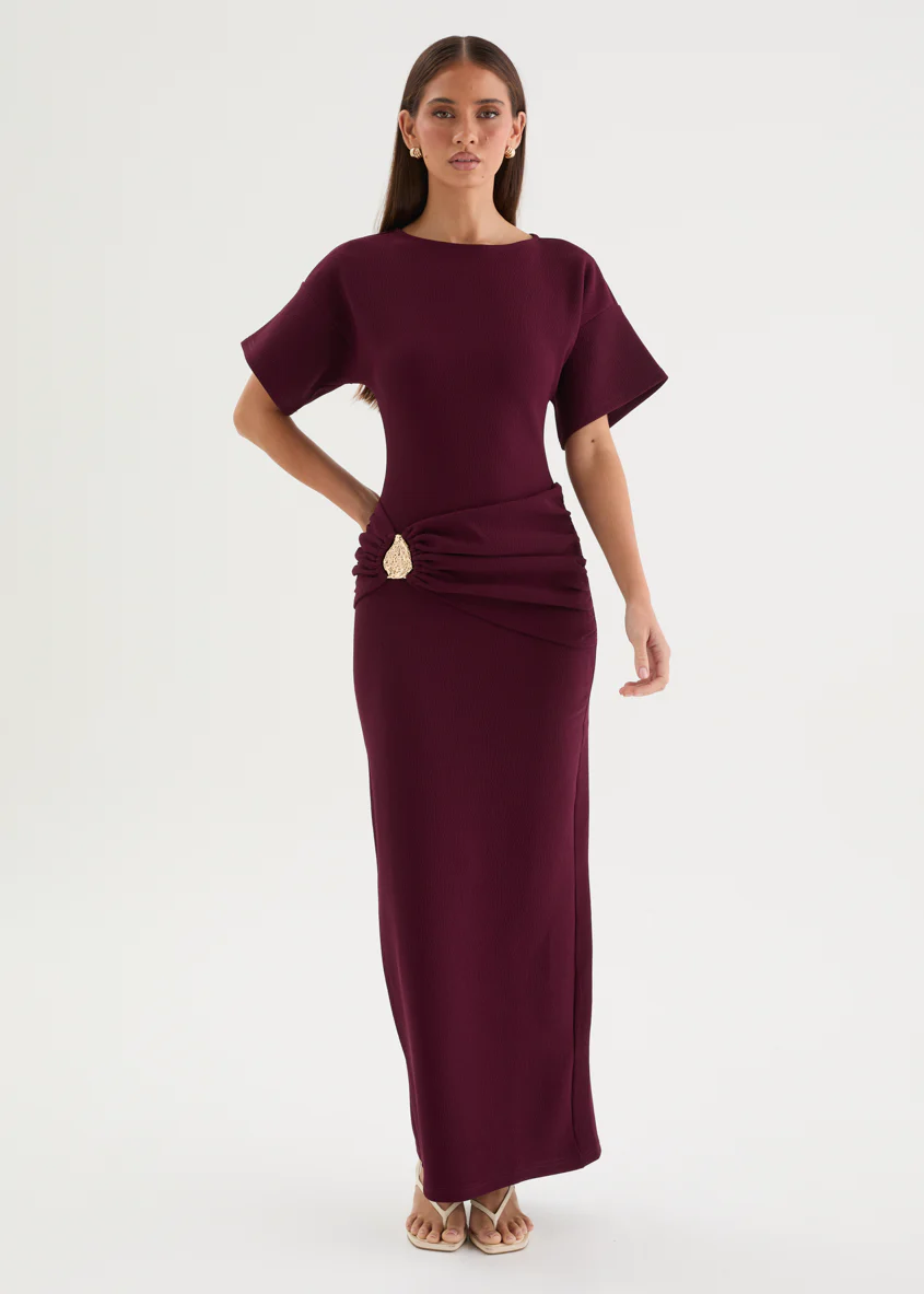 Tallie Maxi Dress - Plum - Image 3