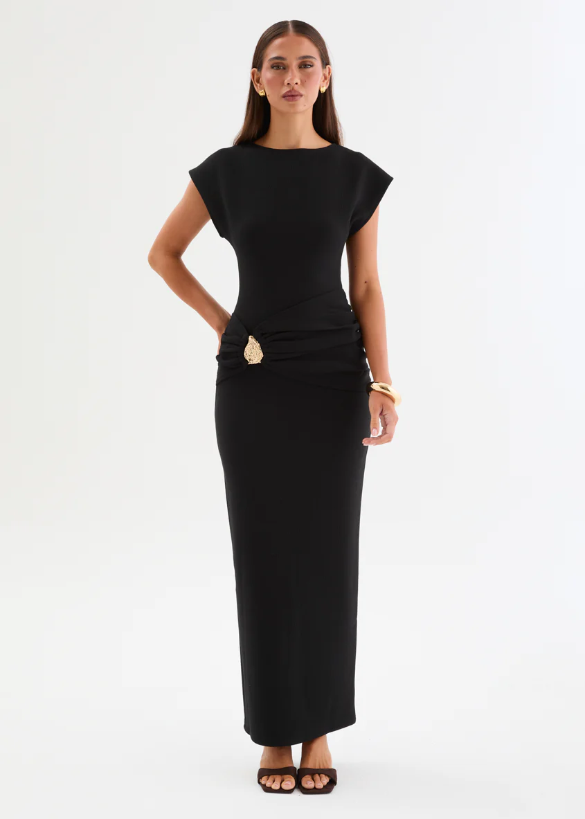 Tallin Maxi Dress - Black - Image 6