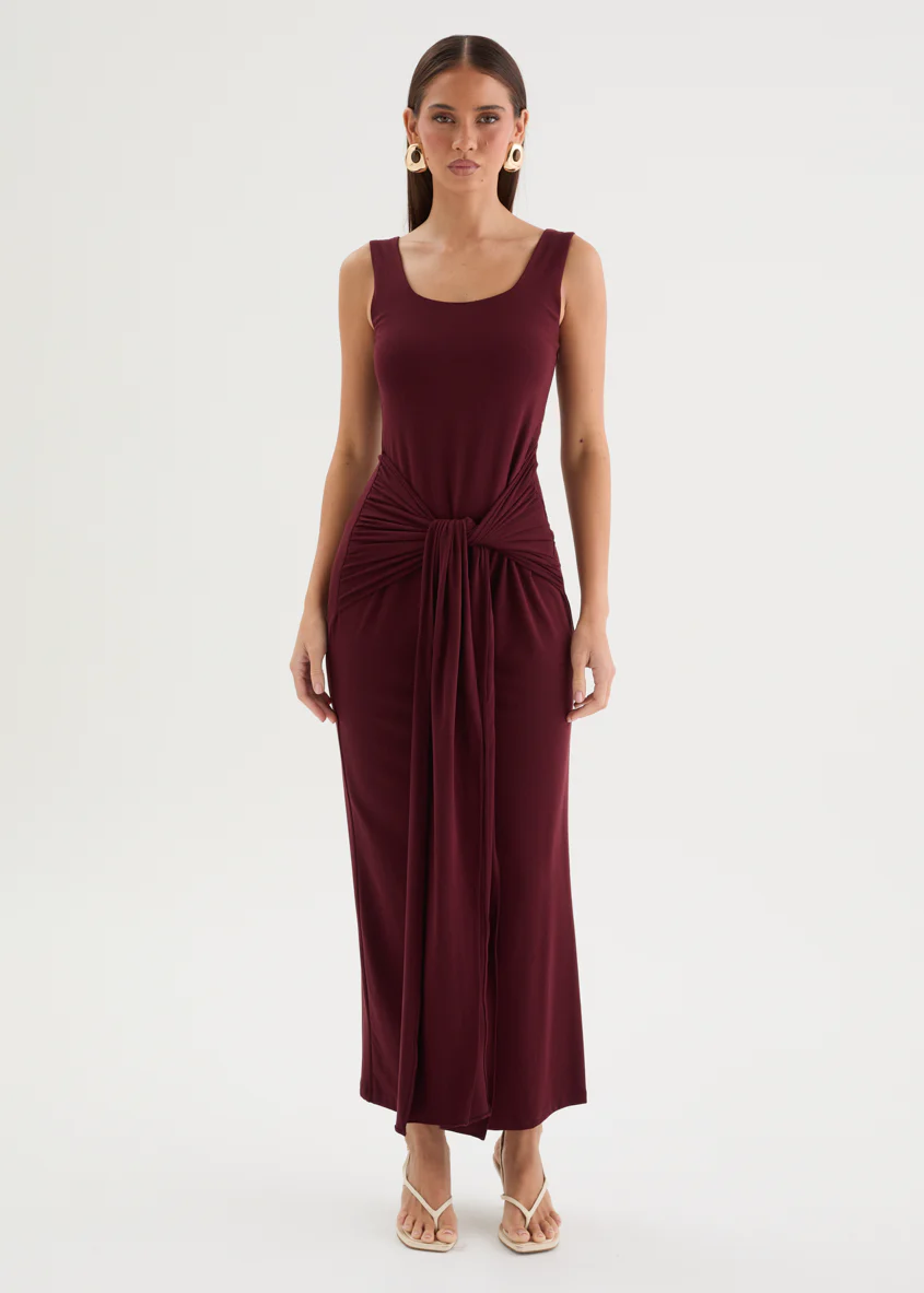 Tallulah Maxi Dress - Merlot