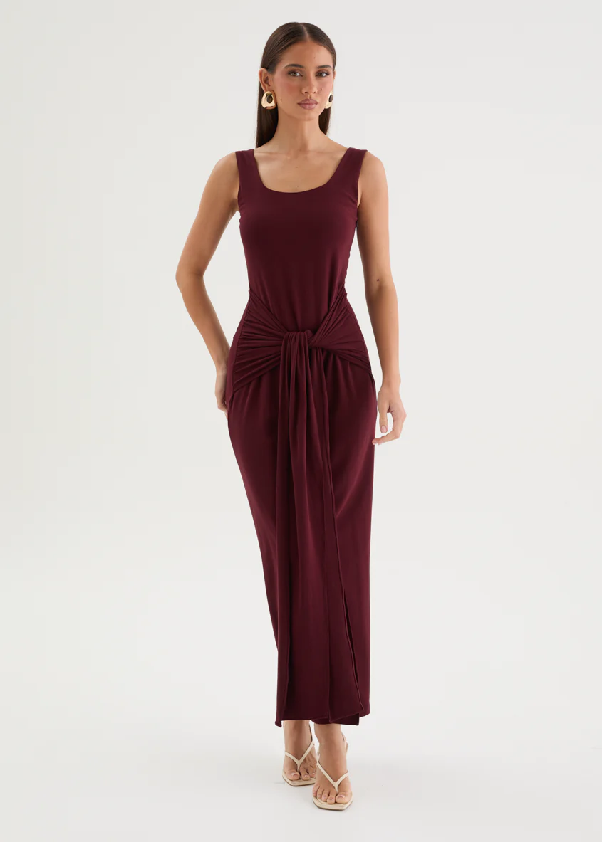 Tallulah Maxi Dress - Merlot - Image 2