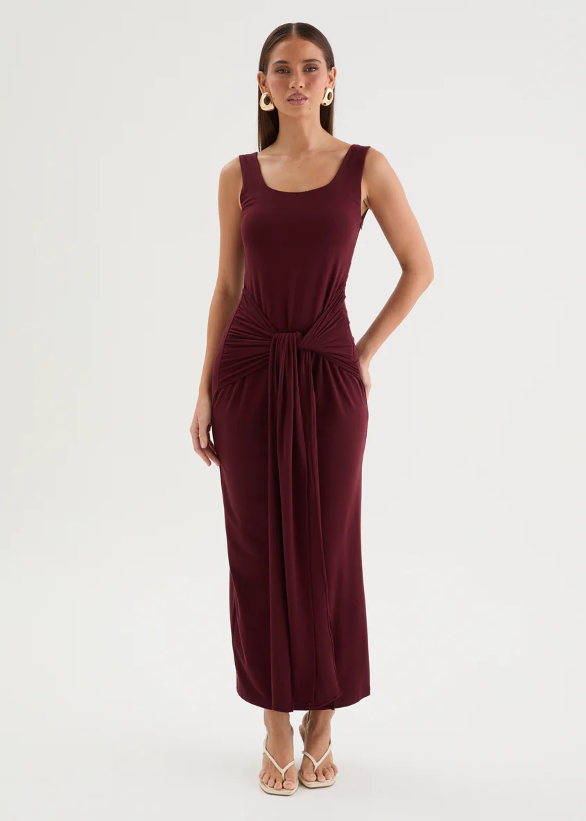 Tallulah Maxi Dress - Merlot - Image 4