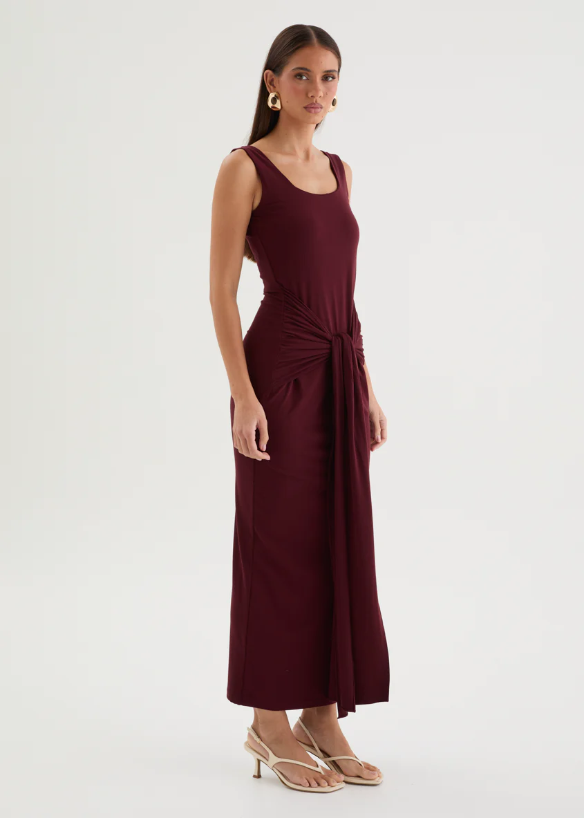 Tallulah Maxi Dress - Merlot - Image 5