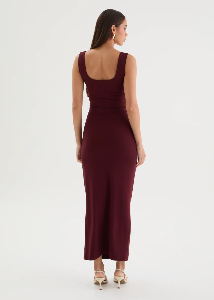 Tallulah Maxi Dress - Merlot - Image 6