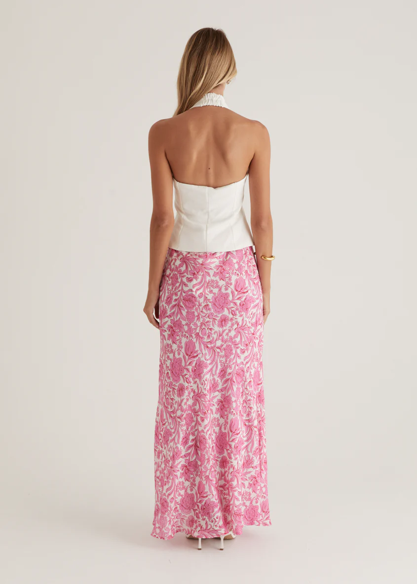 Tammy Maxi Skirt - Pink Floral - Image 7