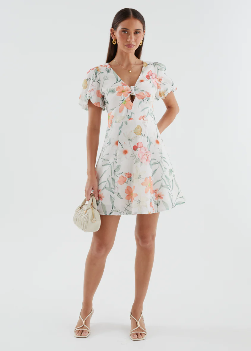 Tarnee Dress - Apricot Botanica - Image 3