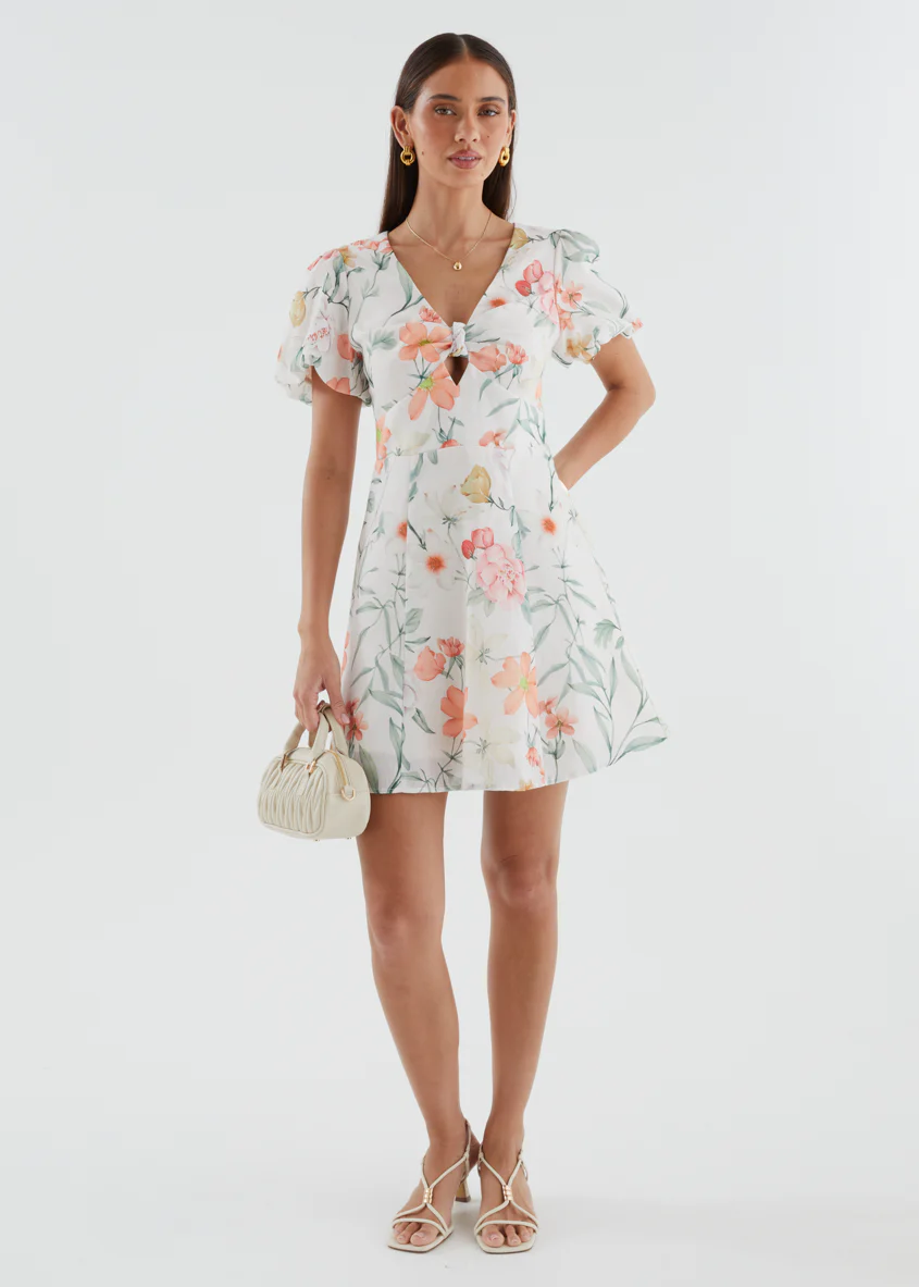 Tarnee Dress - Apricot Botanica - Image 4