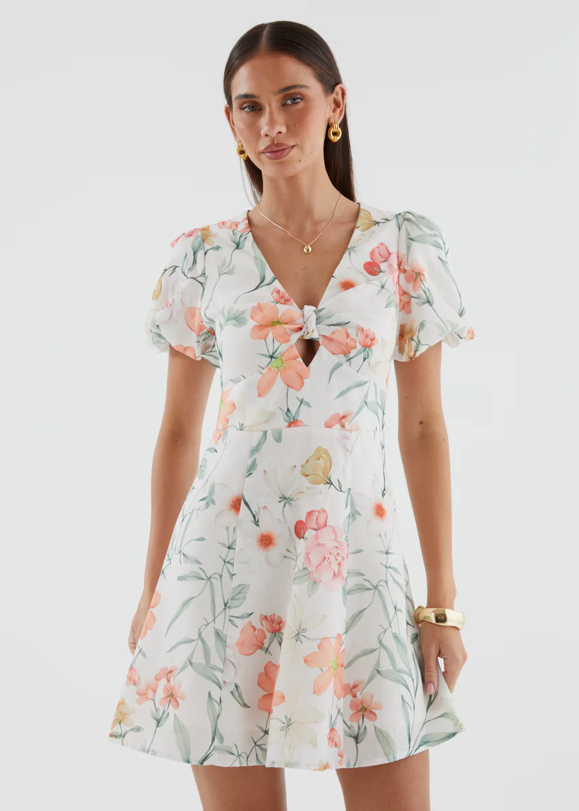 Tarnee Dress - Apricot Botanica - Image 5