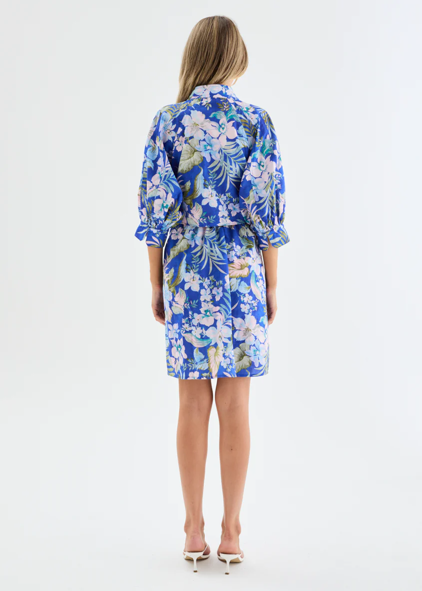 Tasnia Dress - Cobalt Garden - Image 11