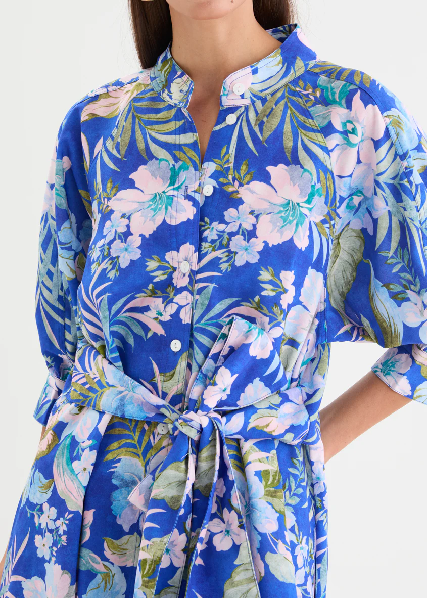 Tasnia Dress - Cobalt Garden - Image 8