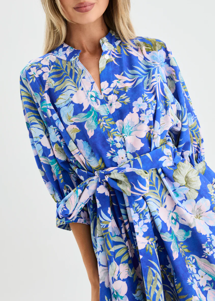 Tasnia Dress - Cobalt Garden - Image 9