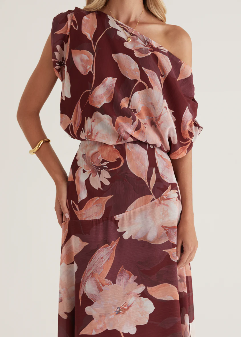 Tatum Maxi Skirt - Burgundy Floral - Image 30