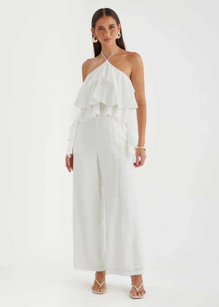 Teisha Halter Crop - White - Image 2