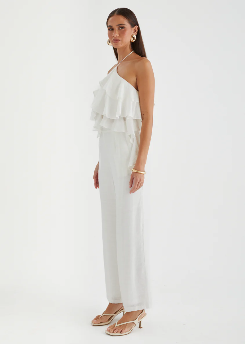 Teisha Halter Crop - White - Image 9
