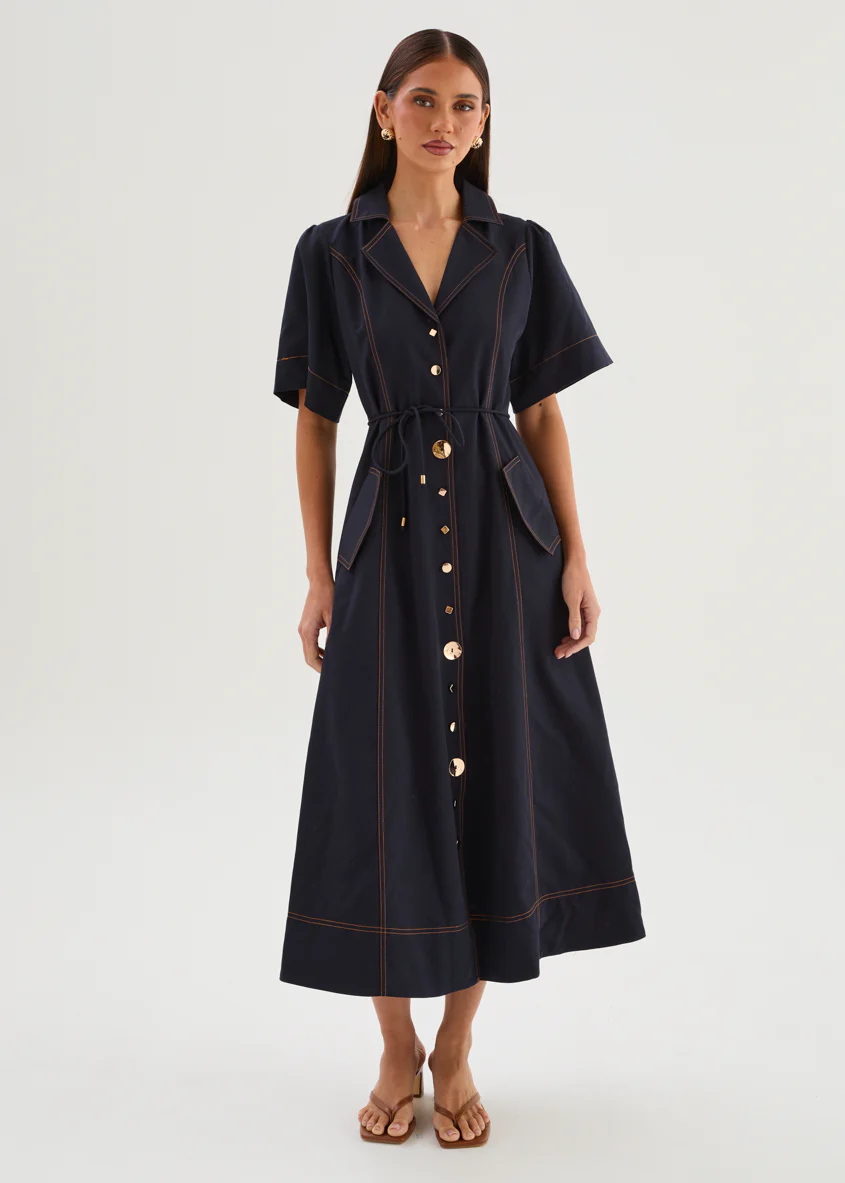 Teresia Maxi Dress - Navy - Image 4