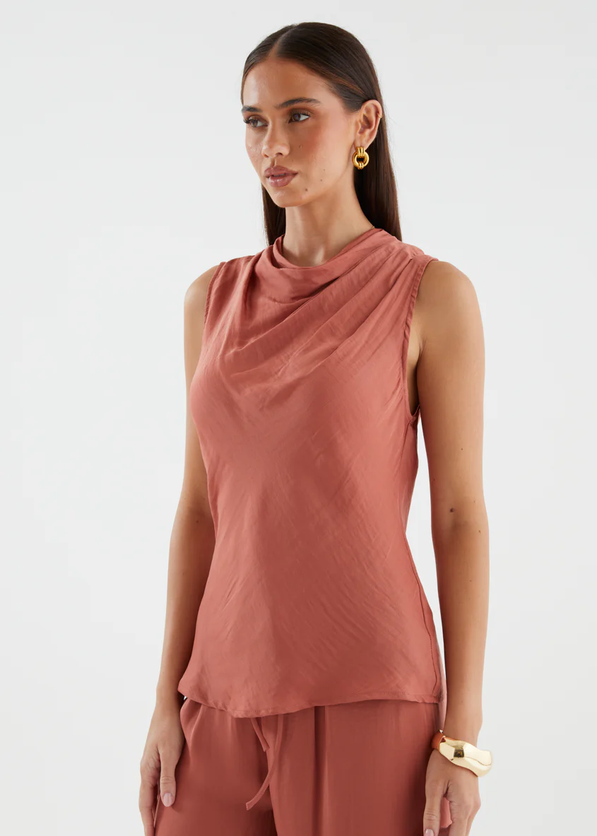 Tiah Top - Terracotta - Image 3