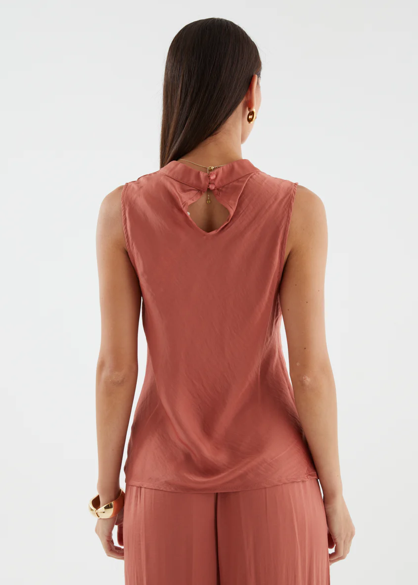Tiah Top - Terracotta - Image 7