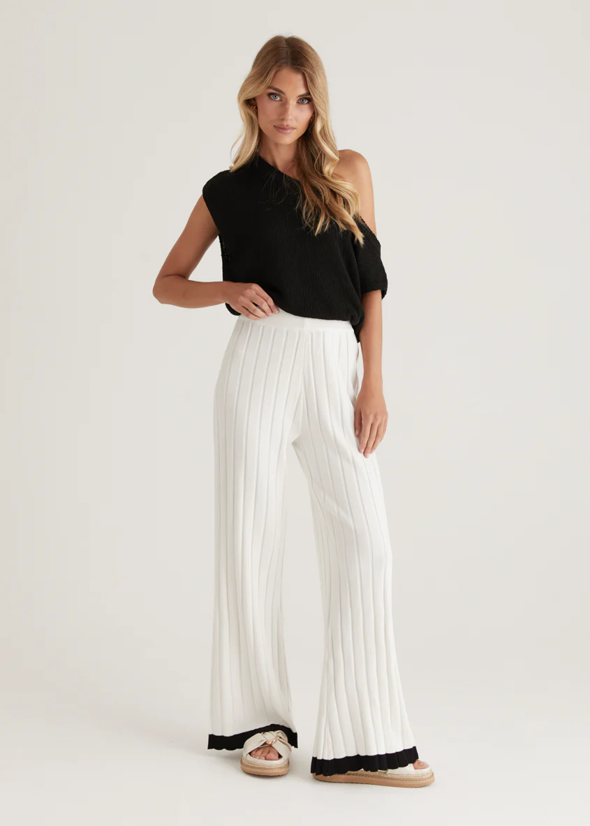 Tienna Knit Pants - Off White - Image 4