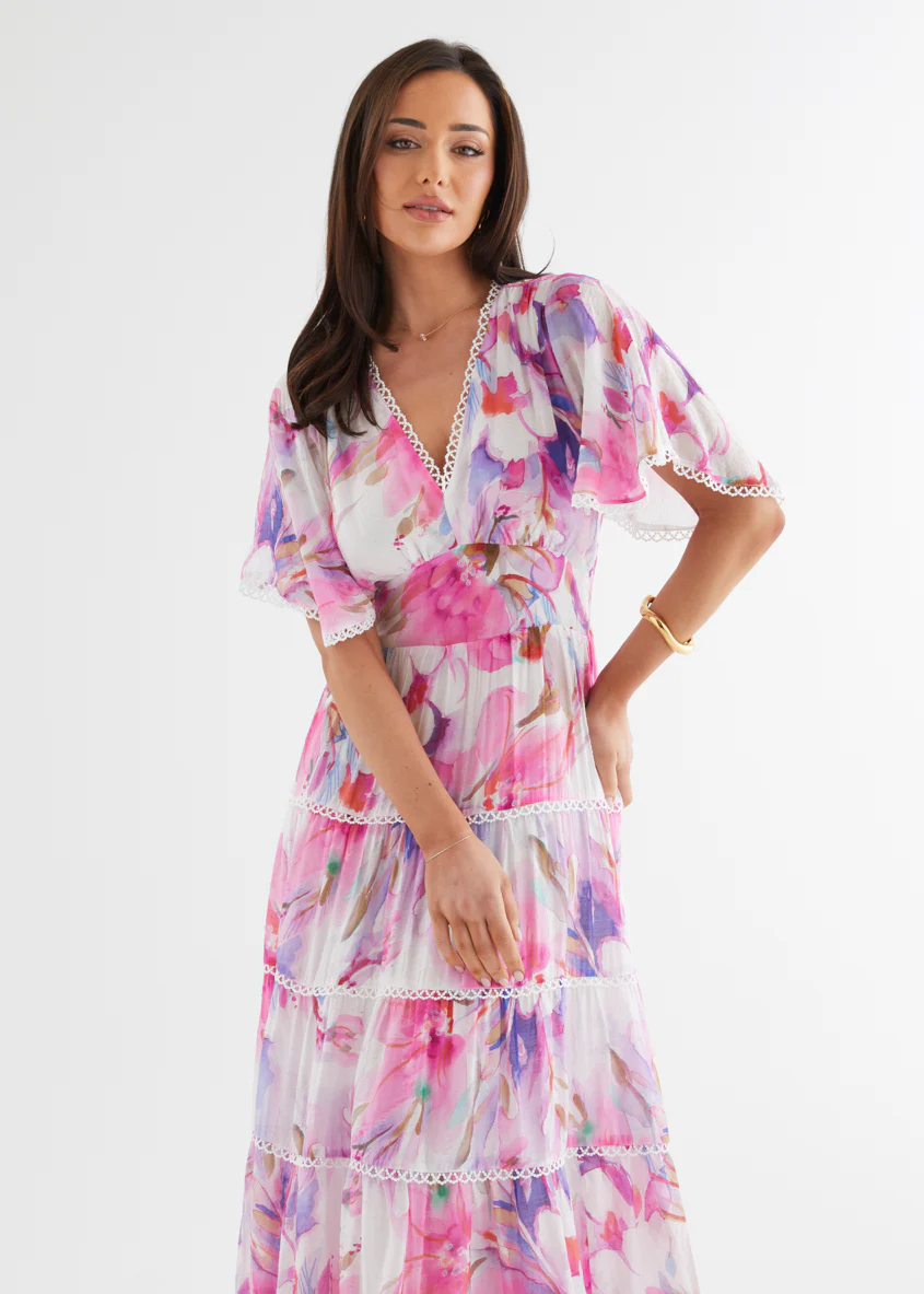 Tillie Maxi Dress - Pink Bouquet - Image 4