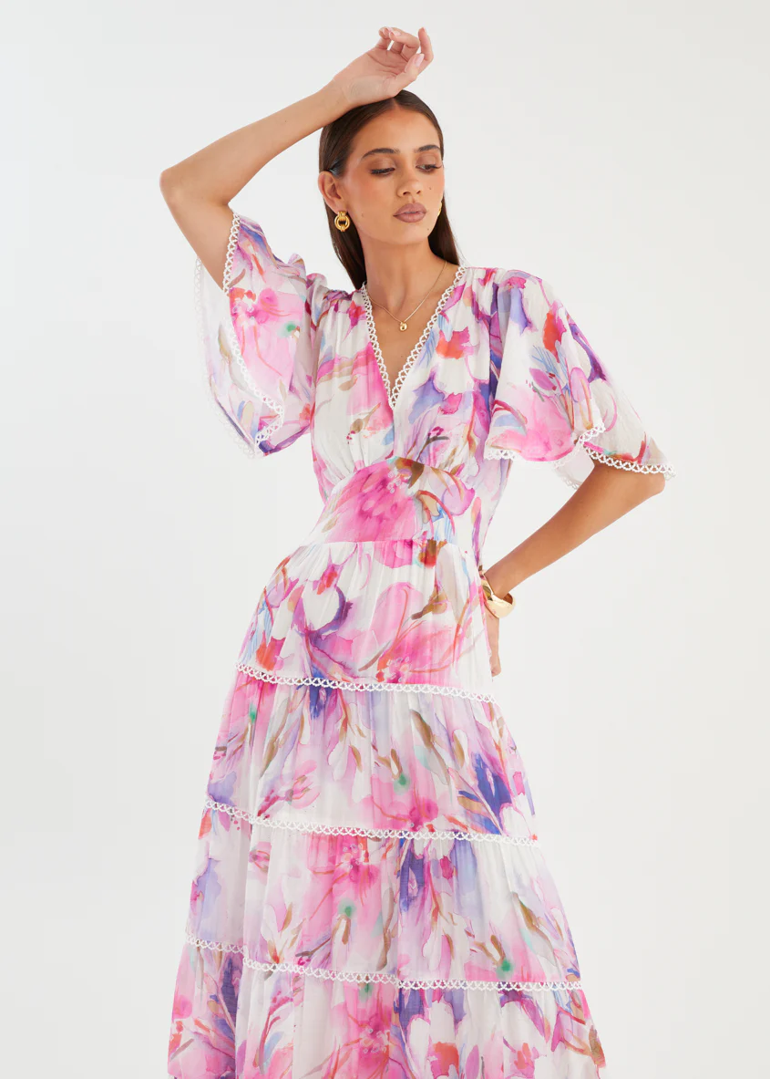 Tillie Maxi Dress - Pink Bouquet - Image 5
