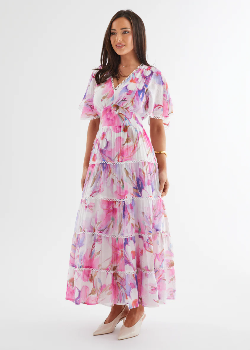 Tillie Maxi Dress - Pink Bouquet - Image 9