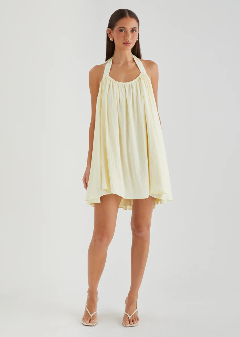 Torena Halter Dress - Butter - Image 2
