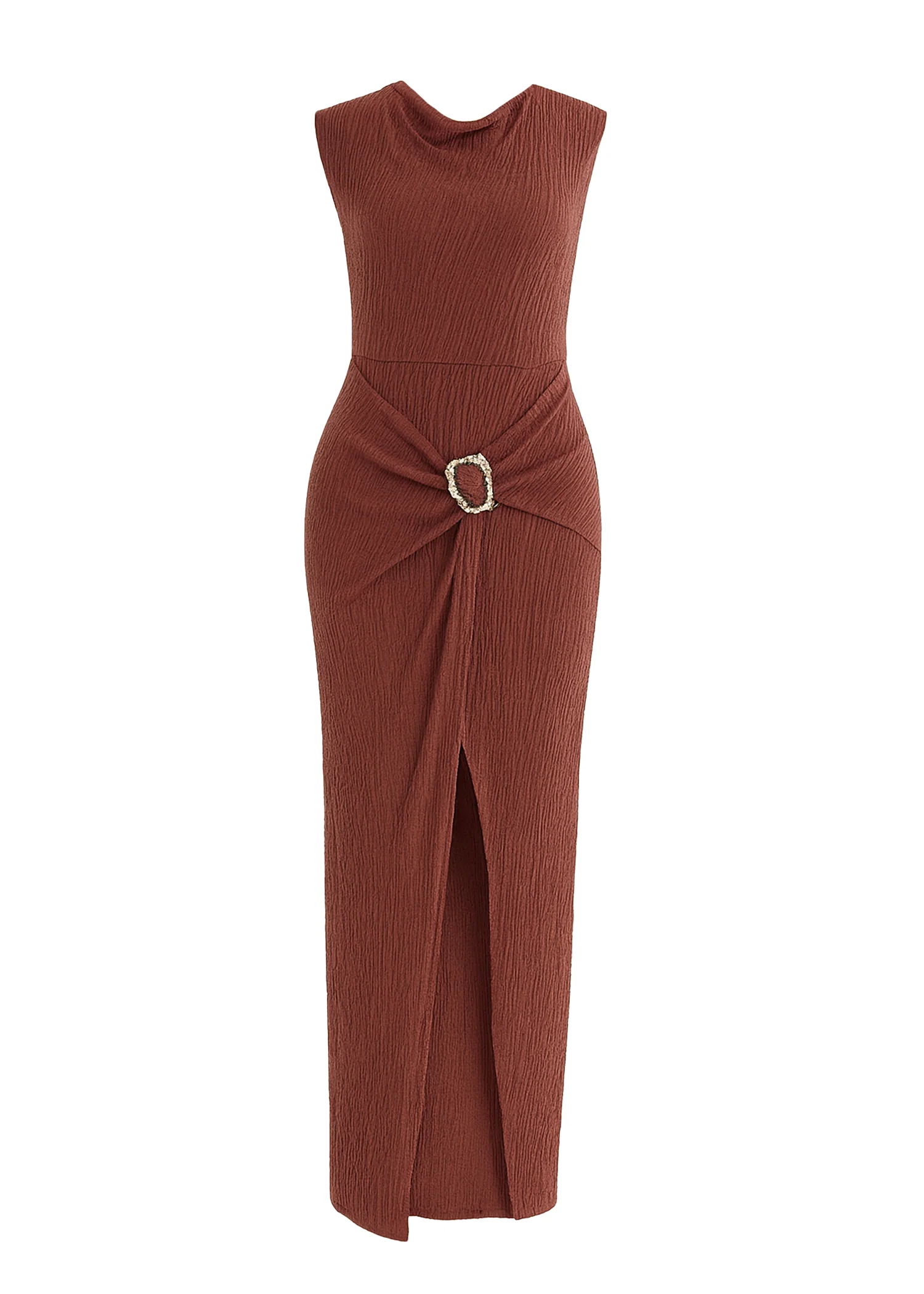 Toronto Maxi Dress - Chestnut - Image 4