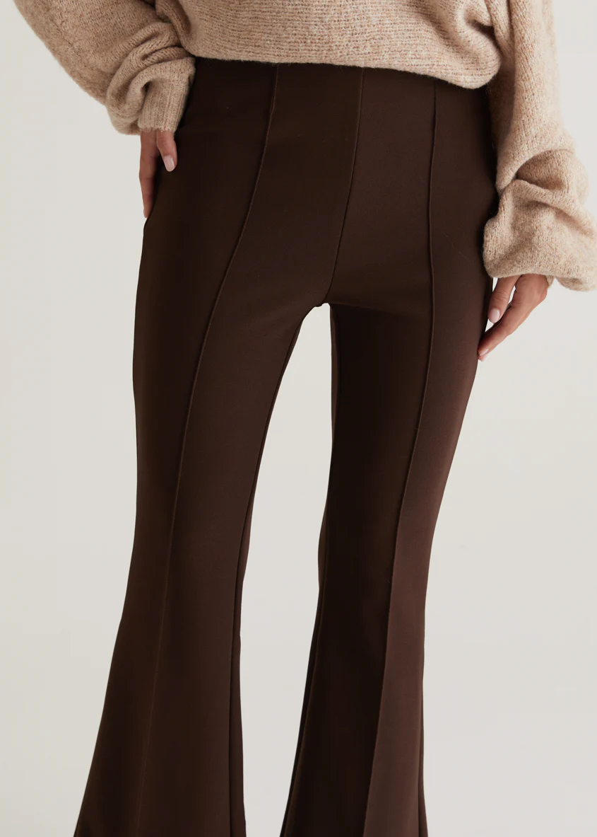 Turin Stretch Pants - Chocolate - Image 13