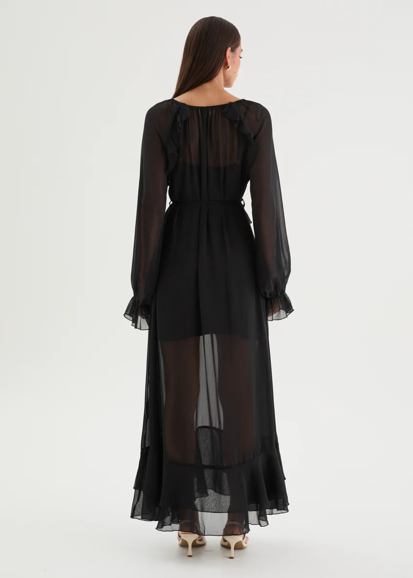 Valdora Maxi Dress - Black - Image 6