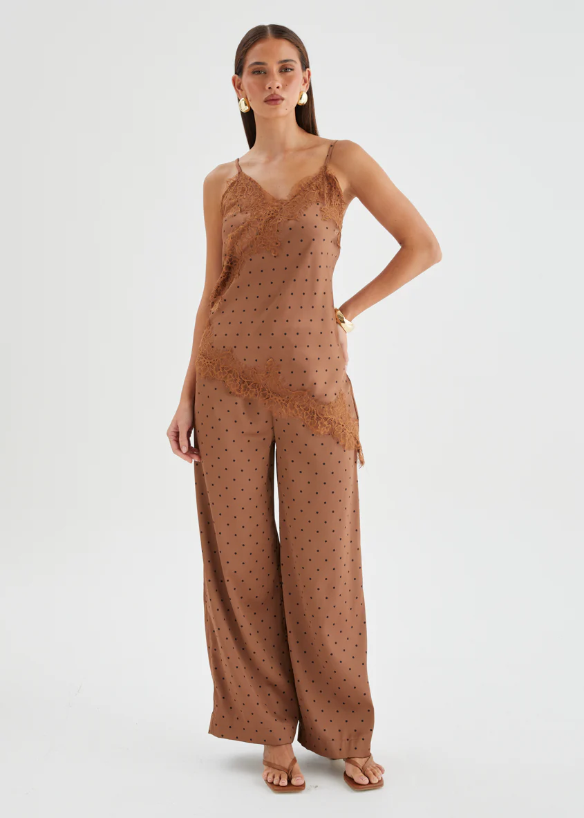 Valencie Pants - Tan Polka Dot - Image 2
