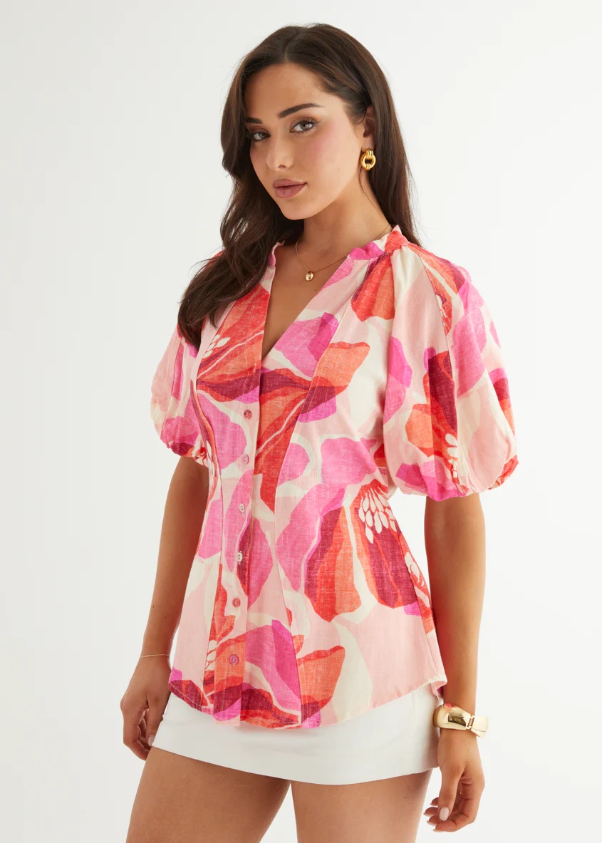 Valerie Blouse - Pink Rosalie - Image 3