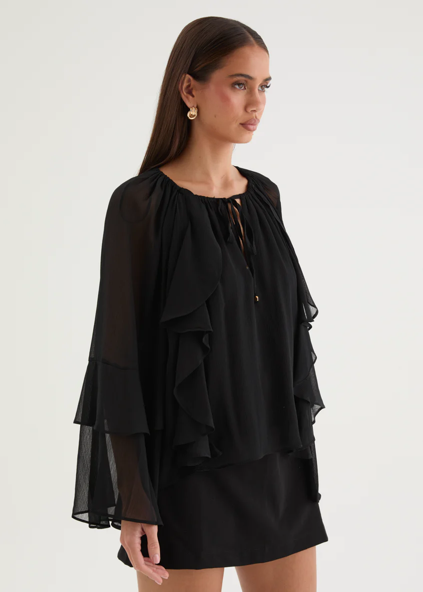 Valeta Blouse - Black - Image 3