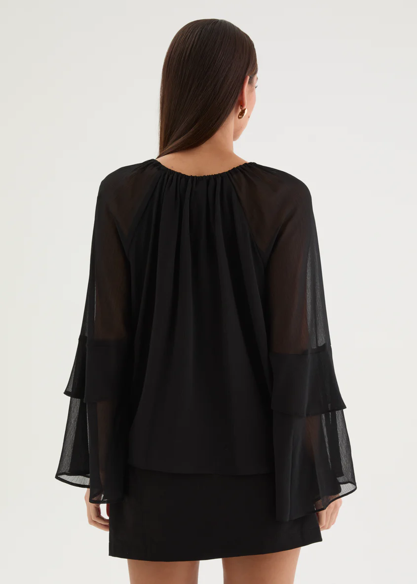 Valeta Blouse - Black - Image 5
