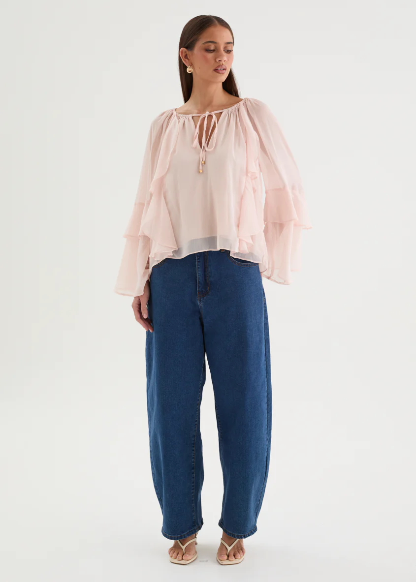 Valeta Blouse - Blush - Image 11