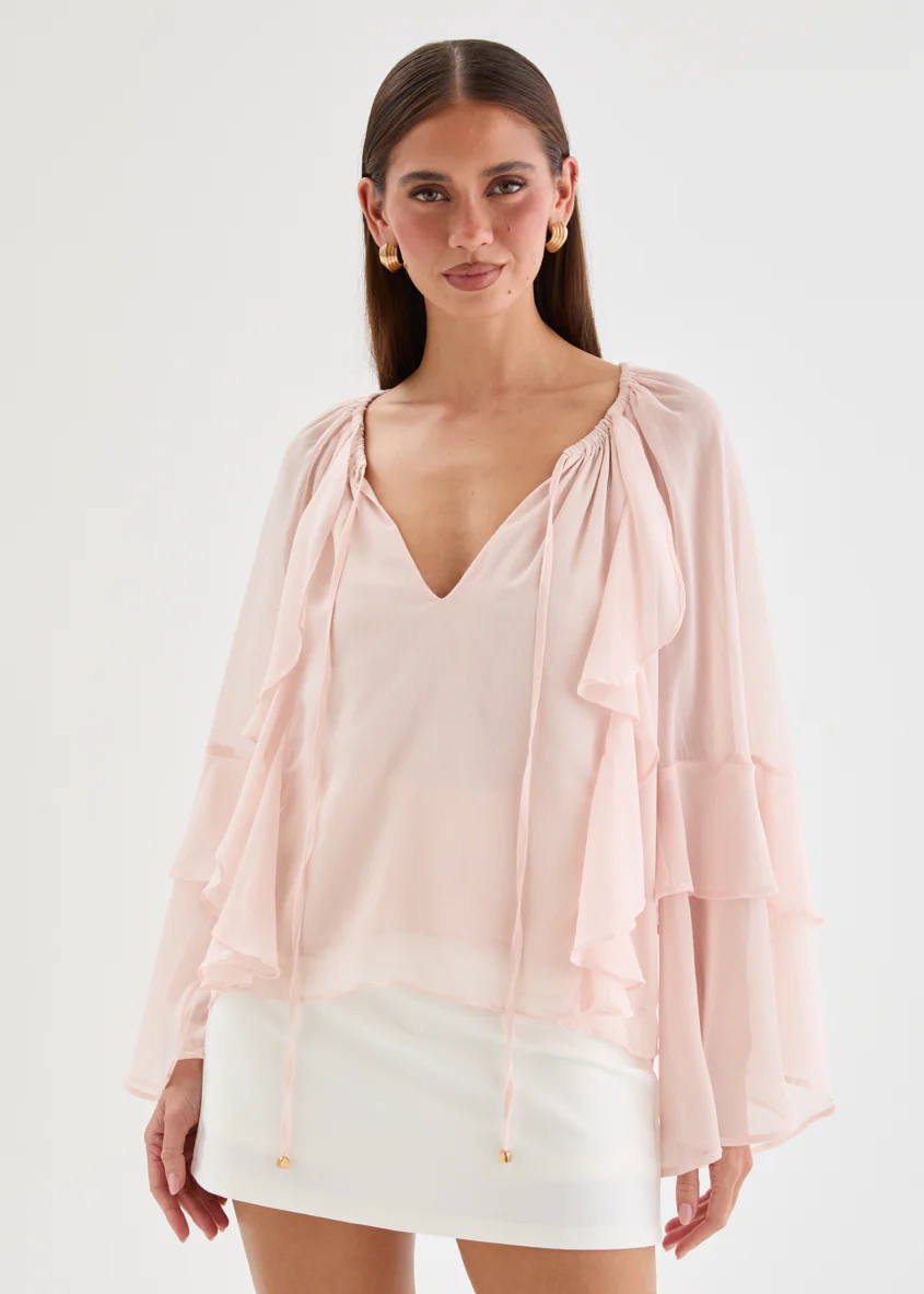 Valeta Blouse - Blush - Image 7
