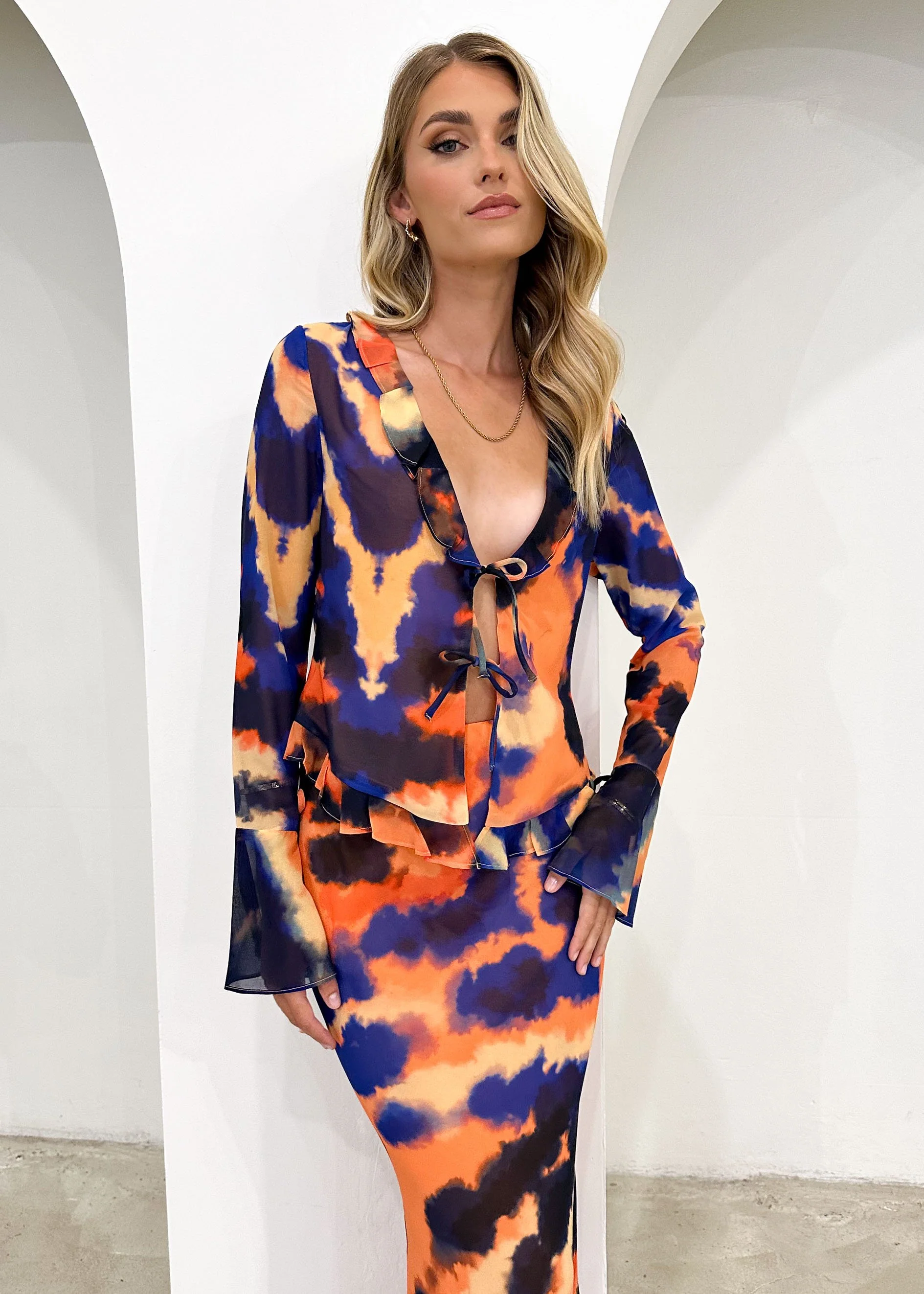 Velzy Maxi Skirt - Saber - Image 4