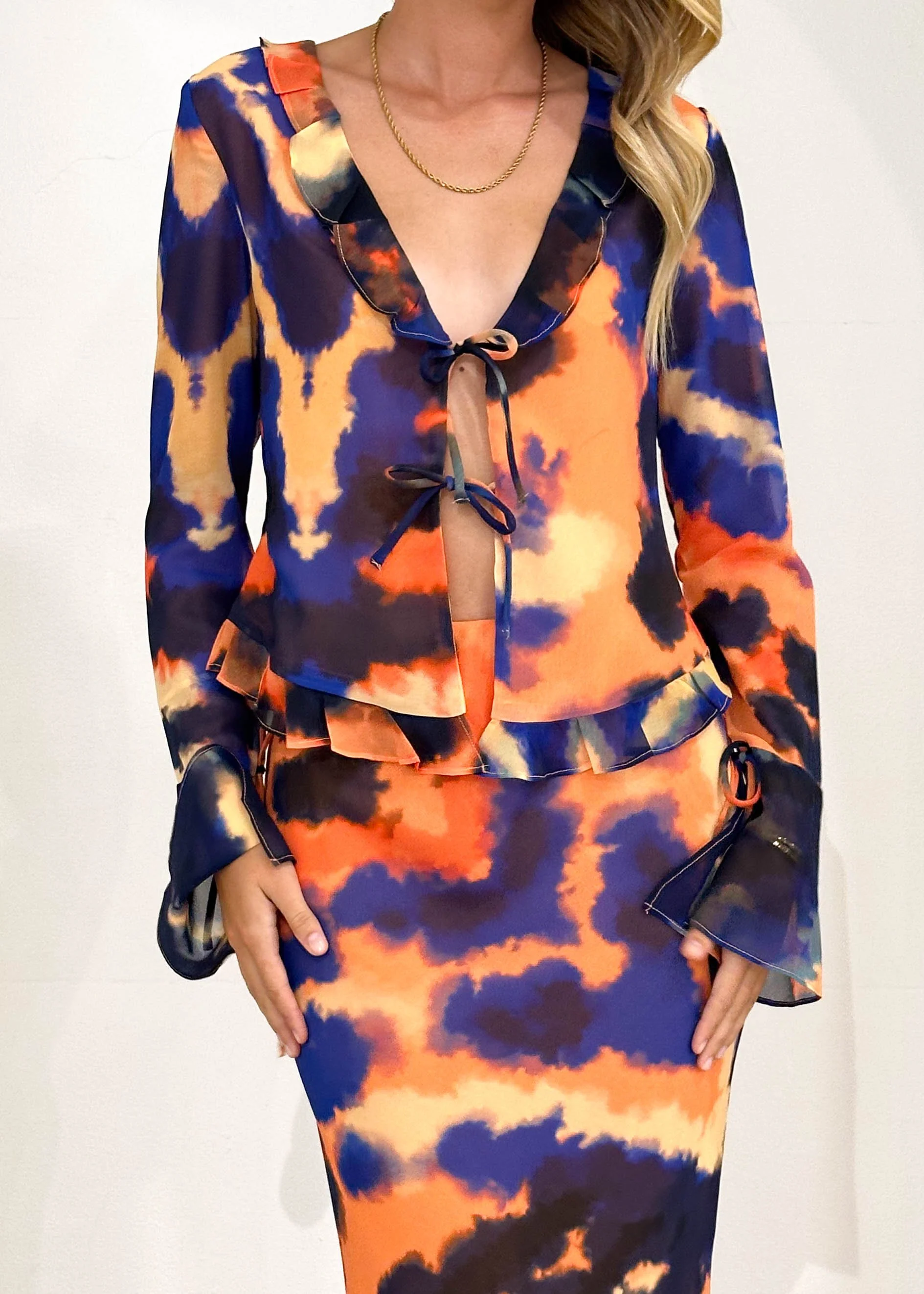Velzy Maxi Skirt - Saber - Image 8